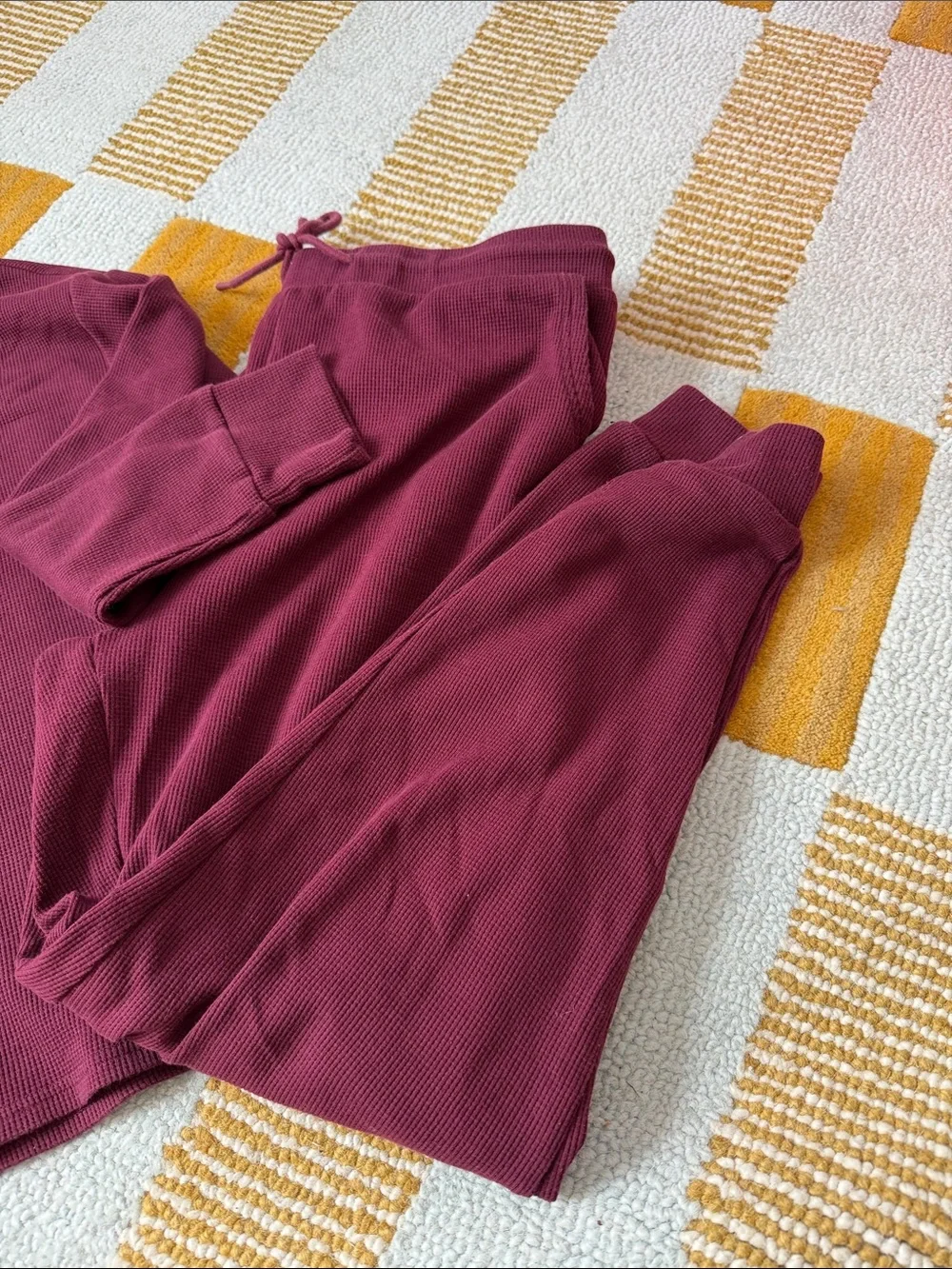 Kindred Bravely matching set wine colored maternity/postpartum lounge set large